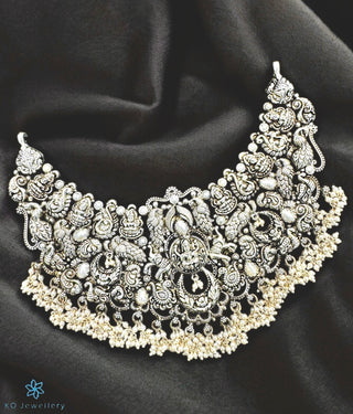 The Sadhika Silver Lakshmi Choker Necklace