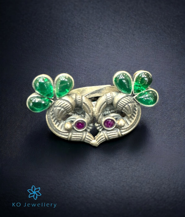 The Peacock Silver Kemp Finger Ring