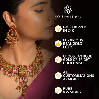 The Mahua Silver Kundan-Jadau Necklace