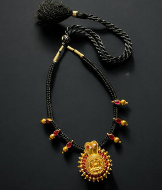 The Vijeta Silver Kodava Thread Necklace