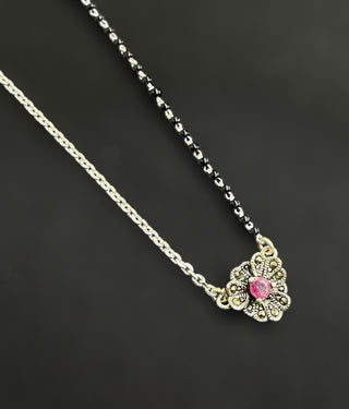 The Niska Silver Mangalsutra Necklace