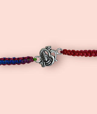 The shiva Silver Rakhi