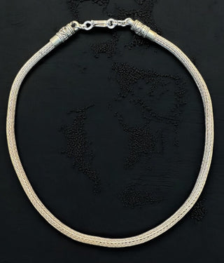 The Dhara Silver Rope Chain (Oxidised)