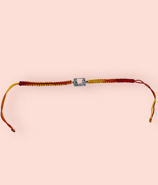 The Neeti Silver Rakhi (Yellow)