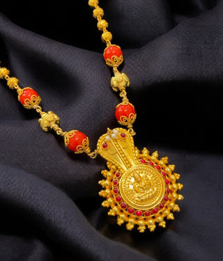 The Vijeta Silver Coral Pathak Mohanmale Necklace & Earrings