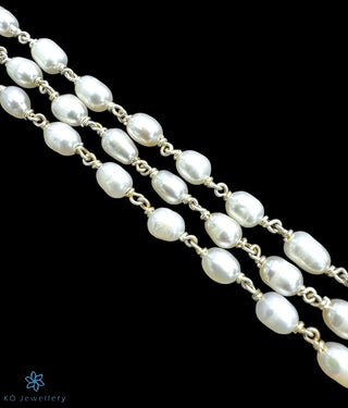 The Tamali Silver Pearl  Bracelet