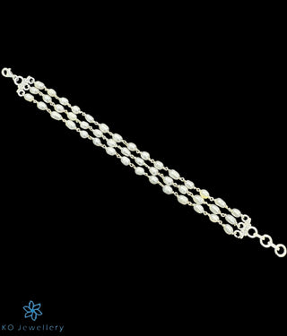 The Tamali Silver Pearl  Bracelet