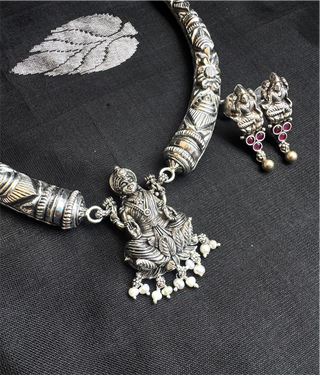 The Shyama Silver Lakshmi Kanti Necklace