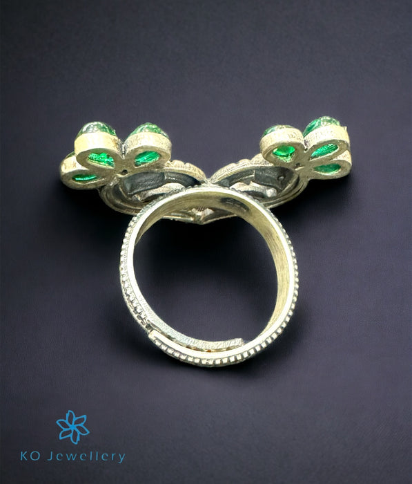The Peacock Silver Kemp Finger Ring