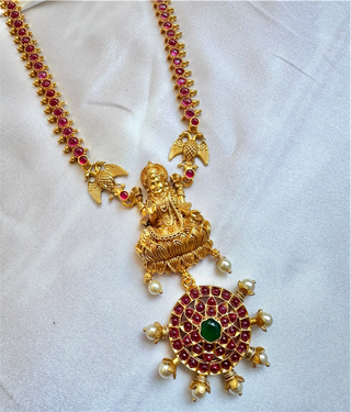 The Hridini Silver Lakshmi Necklace