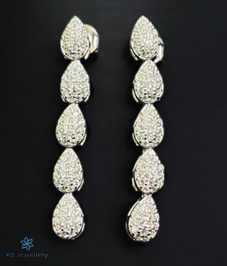 The Diana Sparkle Silver Necklace & Earrings