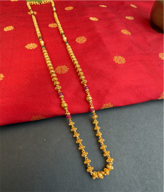 The Veda Silver Tulsi-mala Kemp Chain