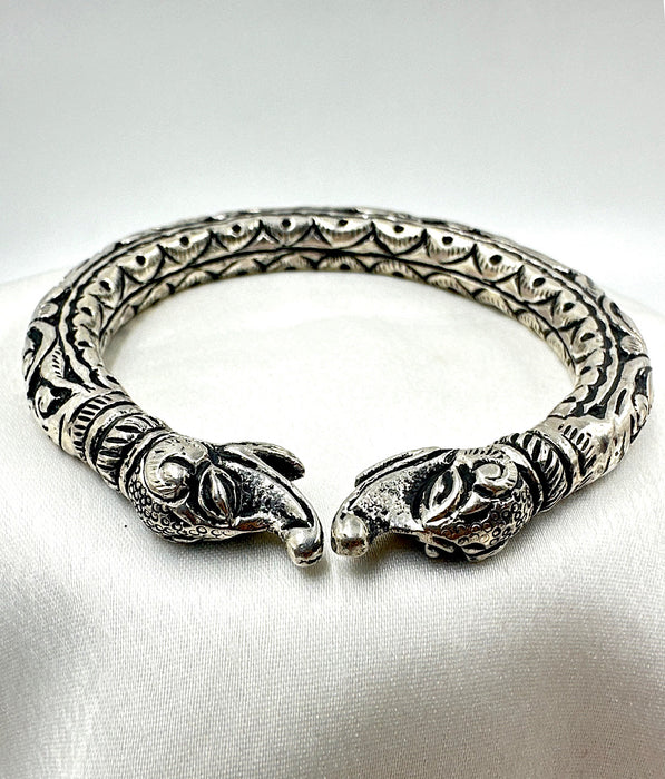 The Makara Silver Cuff Bracelet
