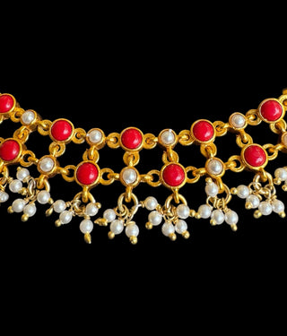 The Sayami Silver Coral Mesh Necklace & Earrings(2 layers)