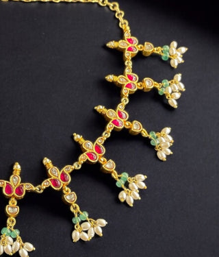 The Ridha Silver Kundan-Jadau Necklace