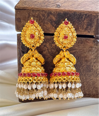 The Vidyuta Silver Jhumki