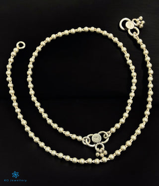 The Rishit Silver Antique Anklets