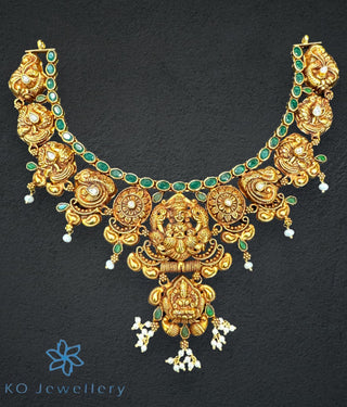 The Abhaya Silver Lakshmi Necklace