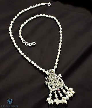 The Radha Krishna Silver Necklace