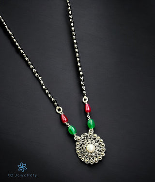 The Kavacha Silver Mangalsutra Necklace