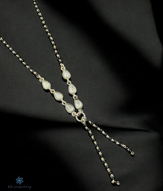 The Prisha Silver Necklace/ Mangalsutra