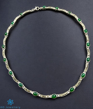 The Green Legacy Luxe Silver Marcasite Necklace