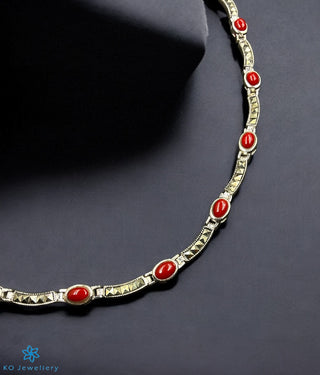 The Red Legacy Luxe Silver Marcasite Necklace