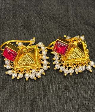 The Charita Silver Hook Jhumka