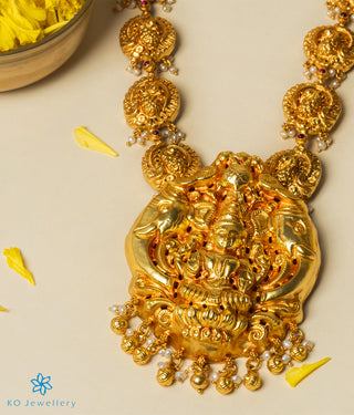 The Devanshi Silver Lakshmi Necklace