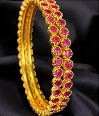 The Tanmaya Silver Kemp Bangle-Single (Oxidised/Size /2.2/2.4/2.6/2.8)