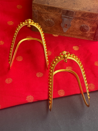 The Sahiti Silver Bridal Armlet or Vanki - Single