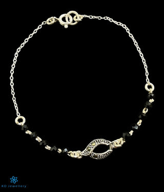 The Saanvi Silver Mangalsutra Bracelet