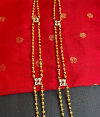 The Aavriti Gandaberunda Silver Jadau Necklace