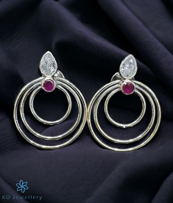 The Lipika Silver Gemstone Earrings (White)