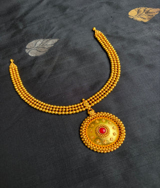 The Vaibhavi Antique Silver Necklace