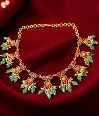 The Jahanara Silver Kundan-Jadau Necklace