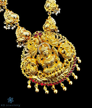 The Vrata Silver Lakshmi Nakkasi Necklace