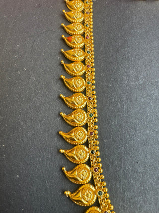 The Anvika Silver Nakshi Necklace & Earrings