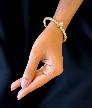 The Vaibhava Silver Solitaire Bracelet -Single(Size 2.4/2.6)