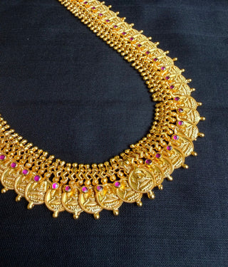 The Aishani Antique Silver Lakshmi Kasumala Coin Necklace/Waistbelt