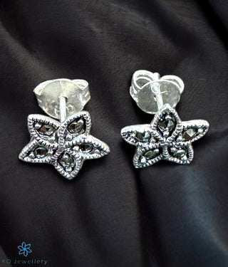 The Jiya Silver Marcasite Necklace Set