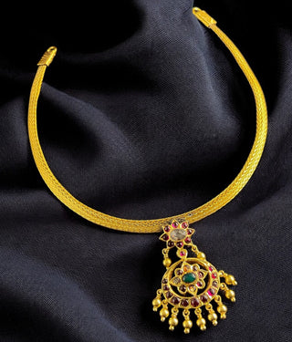 The Vanshika Heritage Silver Addige Necklace