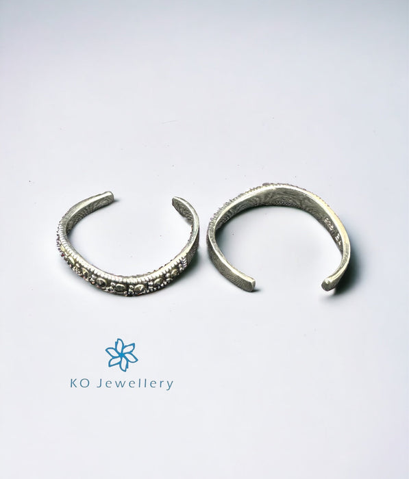 The Julius Silver Marcasite Toe-Rings