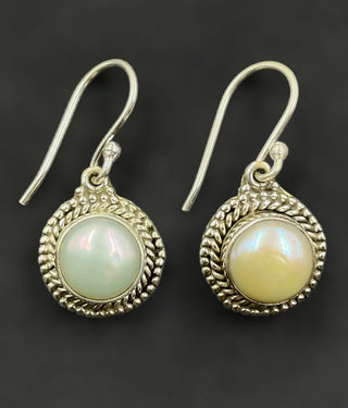 The Irina Silver Gemstone Pearl Earrings