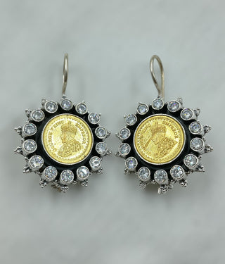 The Deeksha Silver Victoria Gemstone Earrings