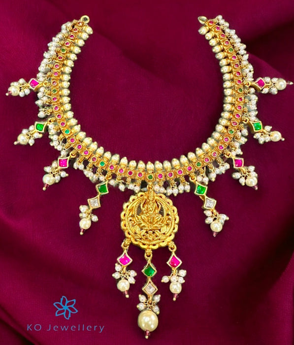 The Chitralekha Lakshmi Silver Necklace & Earrings