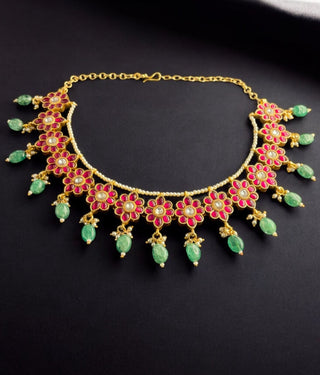 The Mahua Silver Kundan-Jadau Necklace