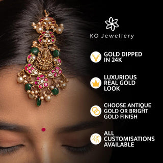 The Ridha Silver Lotus Kundan Earrings