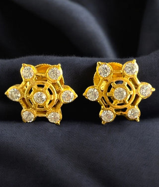 The Ruchika Diamond Sparkle Silver Earstuds