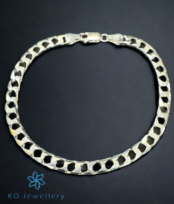 The Chiselled Links Silver Bracelet